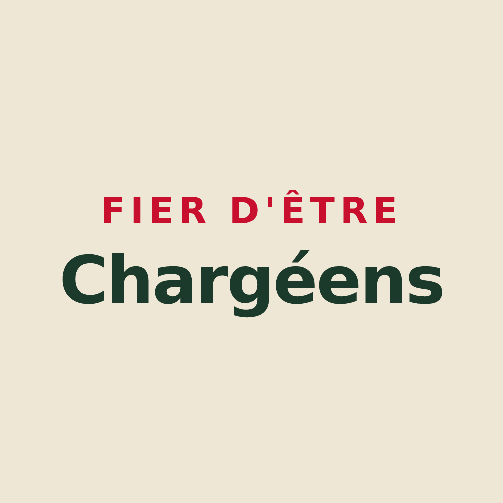 Tote bag « Fier d'être Chargéens » — design pour Chargé