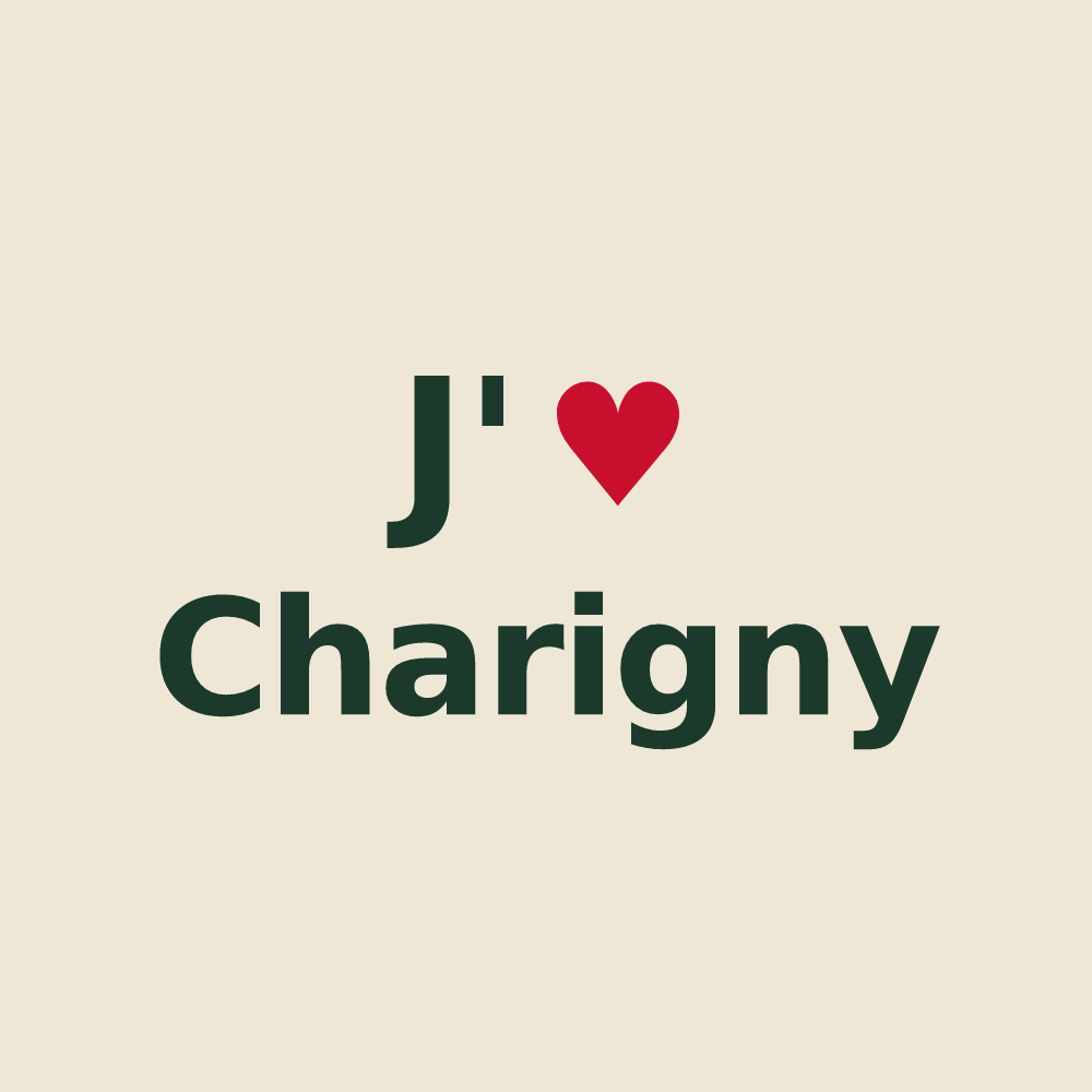Tote bag personnalisé Charigny — design J'aime Charigny