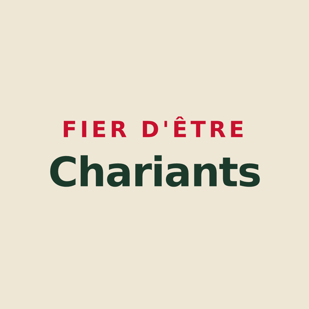 Tote bag « Fier d'être Chariants » — design pour Charix