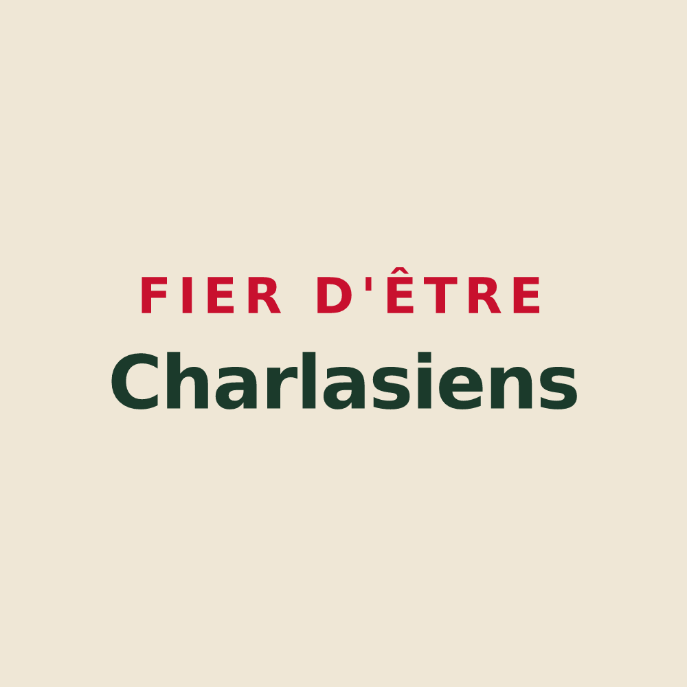 Tote bag « Fier d'être Charlasiens » — design pour Charlas