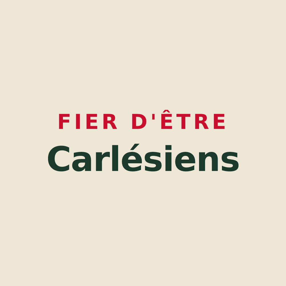 Tote bag « Fier d'être Carlésiens » — design pour Charly-Oradour