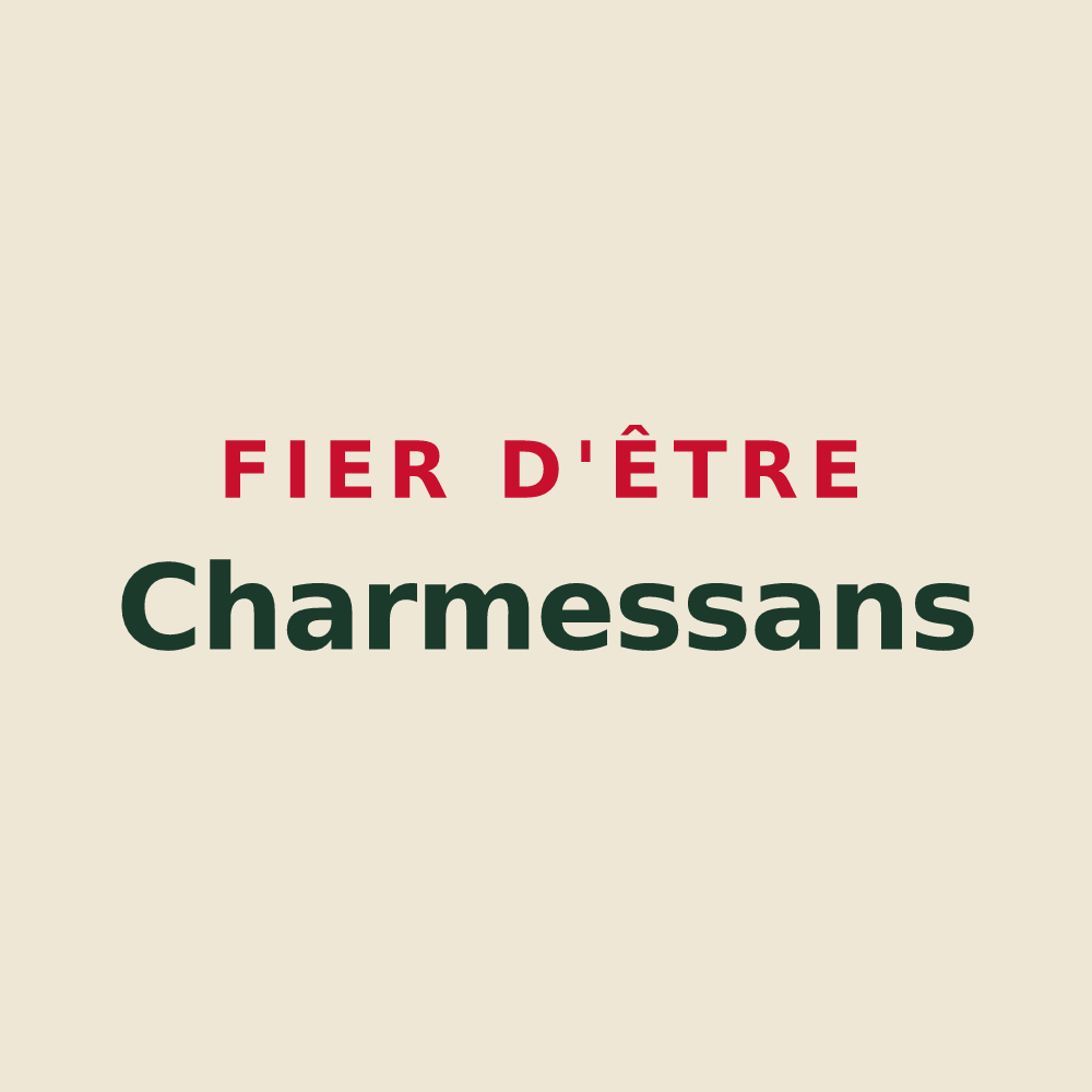 Tote bag « Fier d'être Charmessans » — design pour Charmes-la-Grande