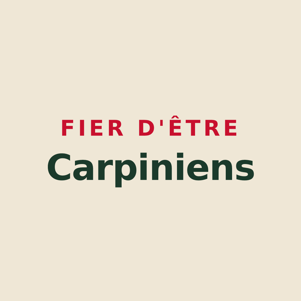 Tote bag « Fier d'être Carpiniens » — design pour Charmes