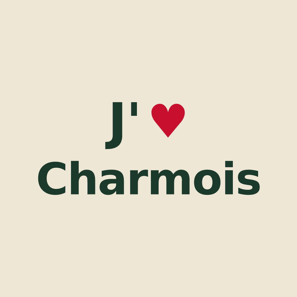 Tote bag personnalisé Charmois — design J'aime Charmois