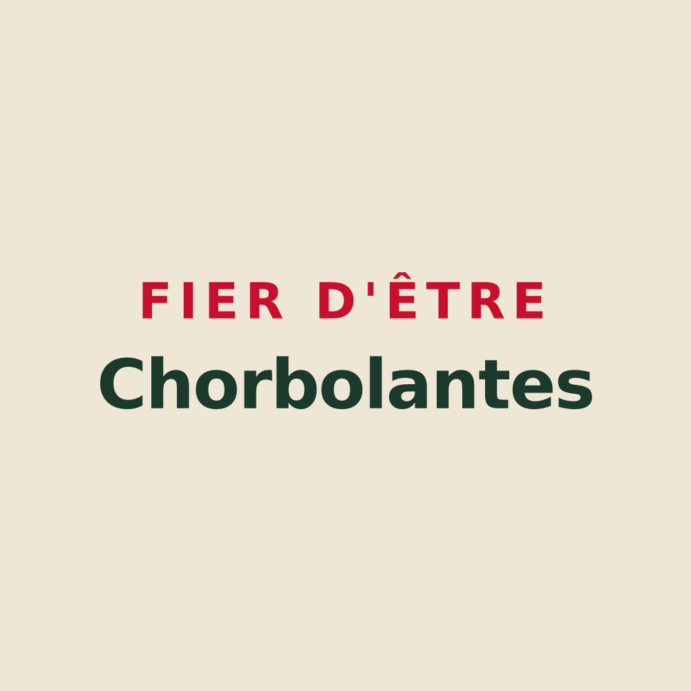 Tote bag « Fier d'être Chorbolantes » — design pour Charmois-devant-Bruyères