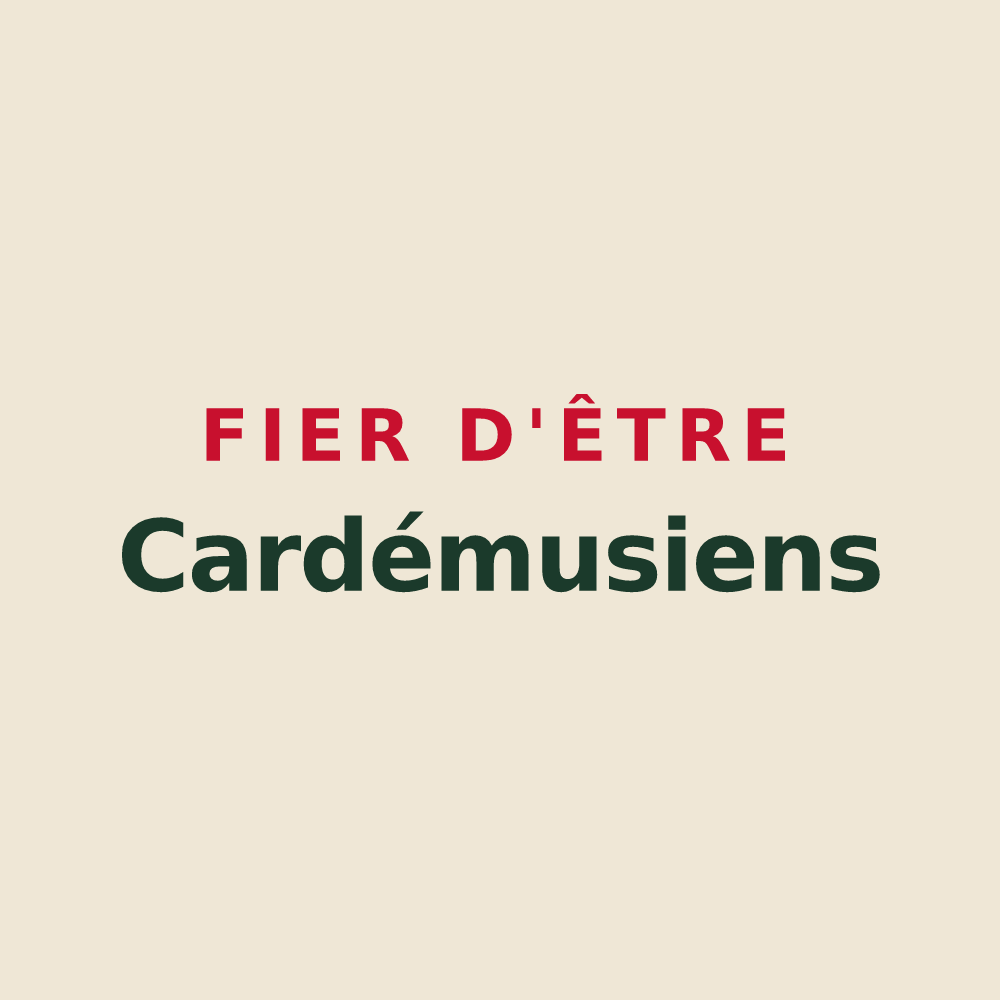 Tote bag « Fier d'être Cardémusiens » — design pour Charmoy