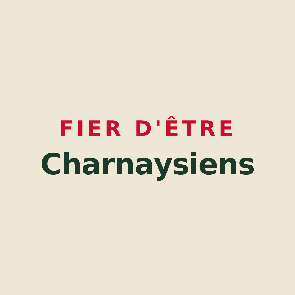 Tote bag « Fier d'être Charnaysiens » — design pour Charnay