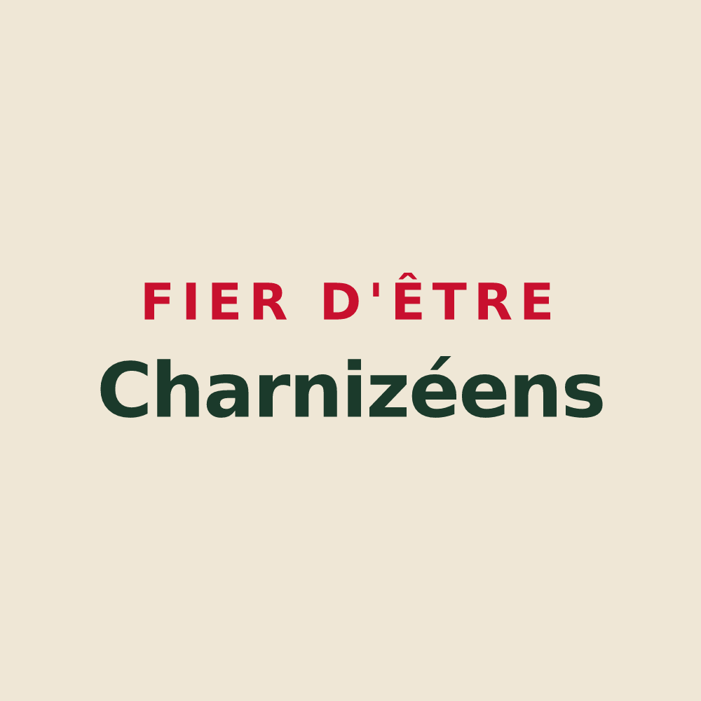 Tote bag « Fier d'être Charnizéens » — design pour Charnizay