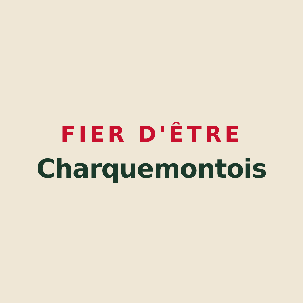 Tote bag « Fier d'être Charquemontois » — design pour Charquemont