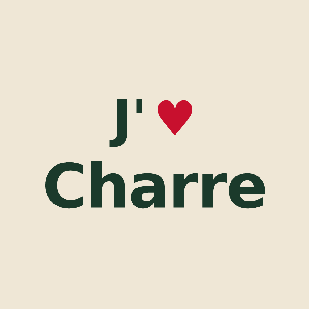 Tote bag personnalisé Charre — design J'aime Charre