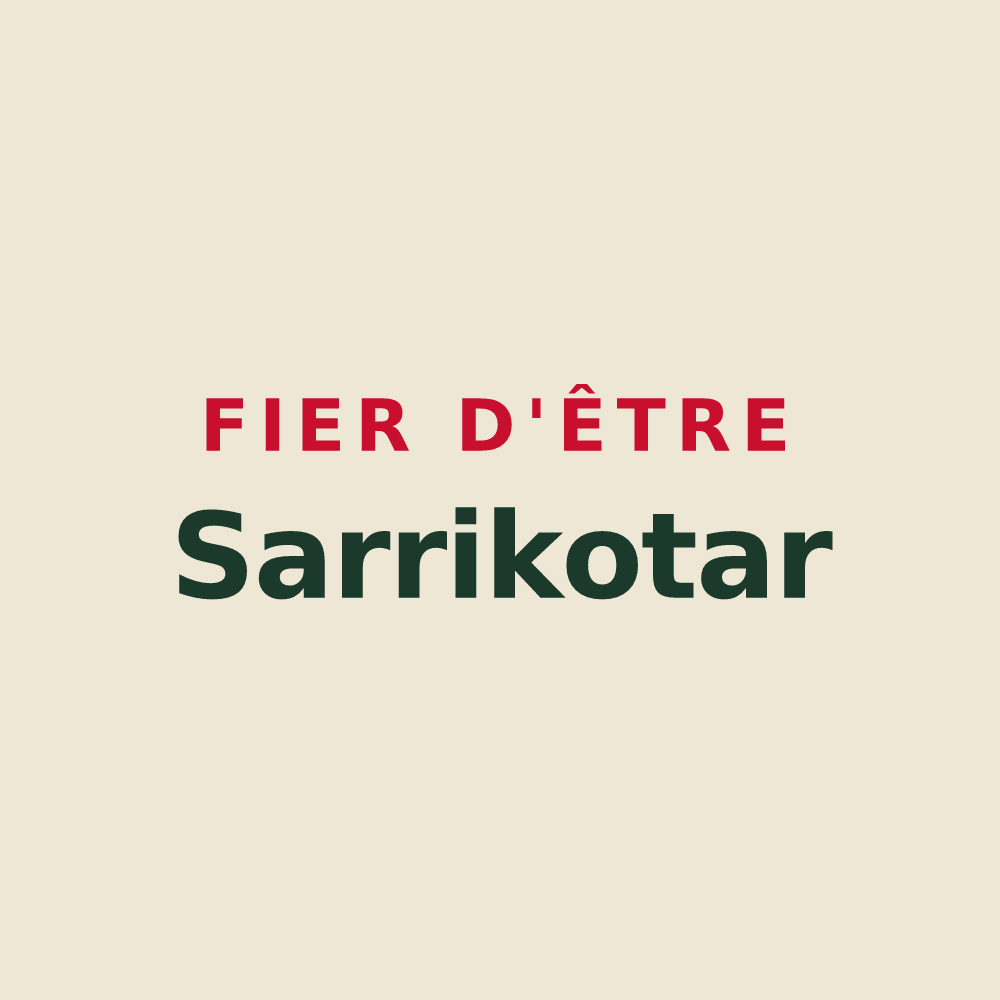 Tote bag « Fier d'être Sarrikotar » — design pour Charritte-de-Bas