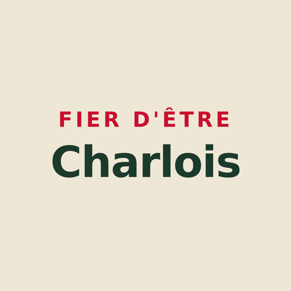 Tote bag « Fier d'être Charlois » — design pour Charroux