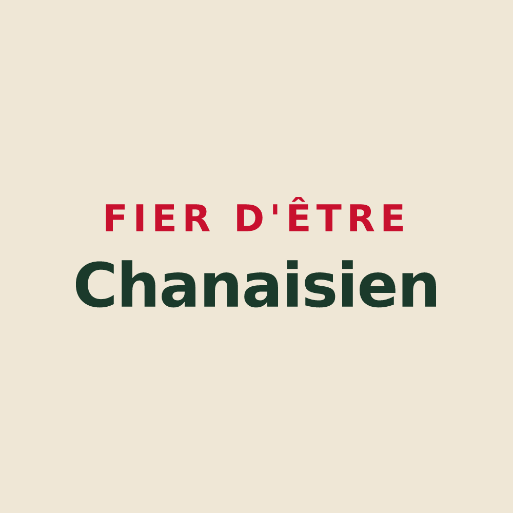 Tote bag « Fier d'être Chanaisien » — design pour Chasnais
