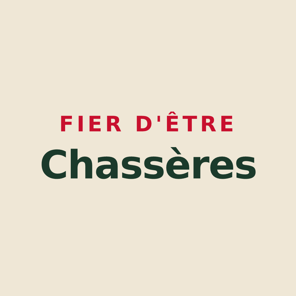 Tote bag « Fier d'être Chassères » — design pour Chasse-sur-Rhône