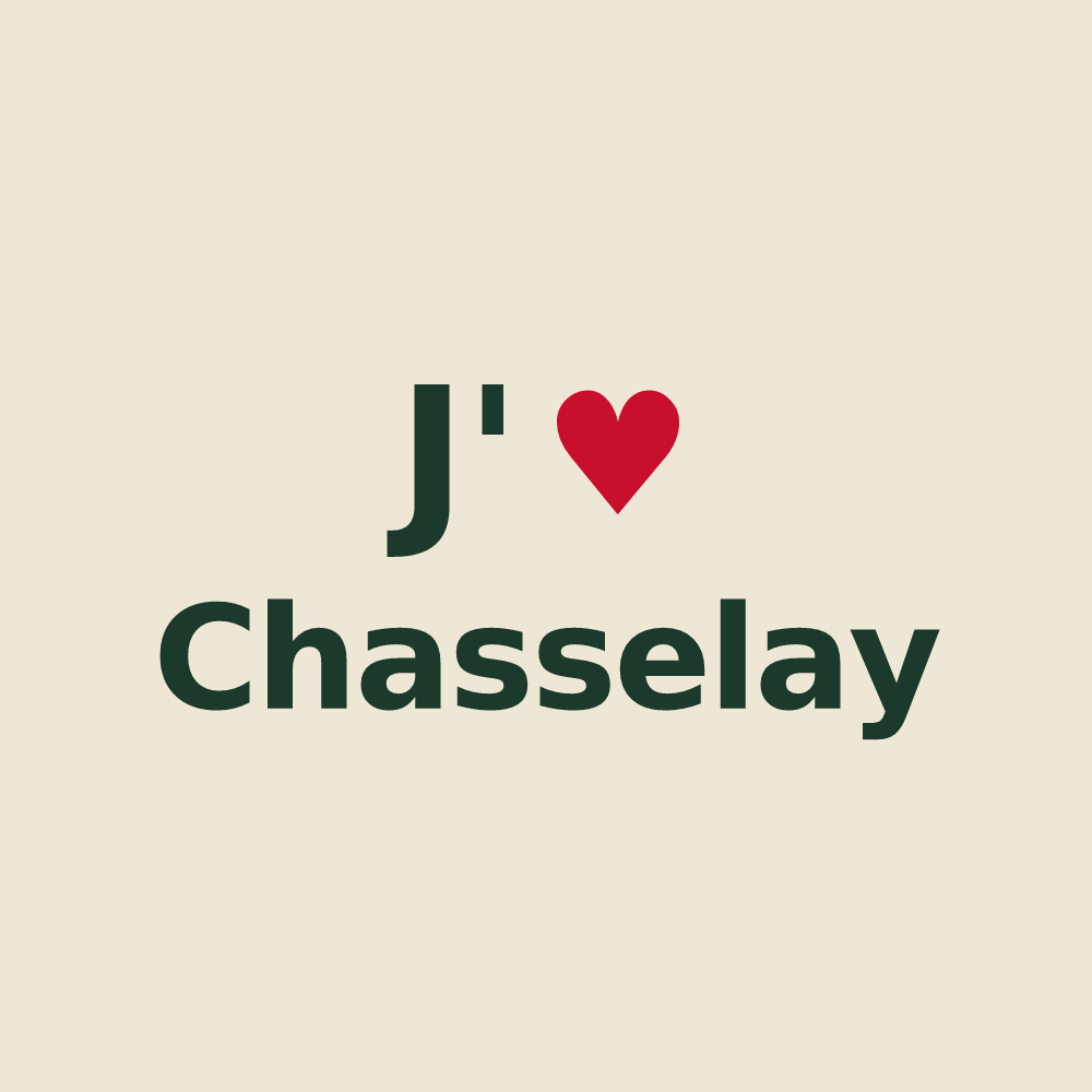 Tote bag personnalisé Chasselay — design J'aime Chasselay