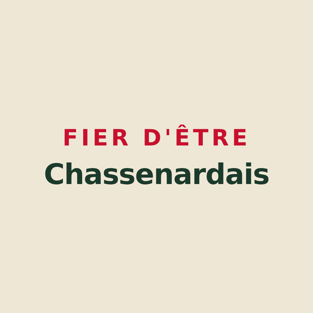 Tote bag « Fier d'être Chassenardais » — design pour Chassenard