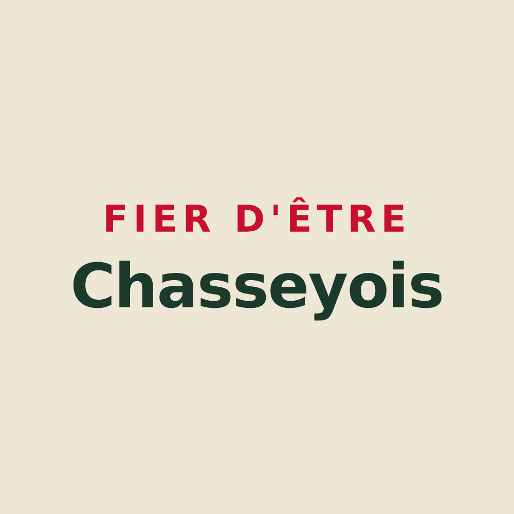 Tote bag « Fier d'être Chasseyois » — design pour Chassey
