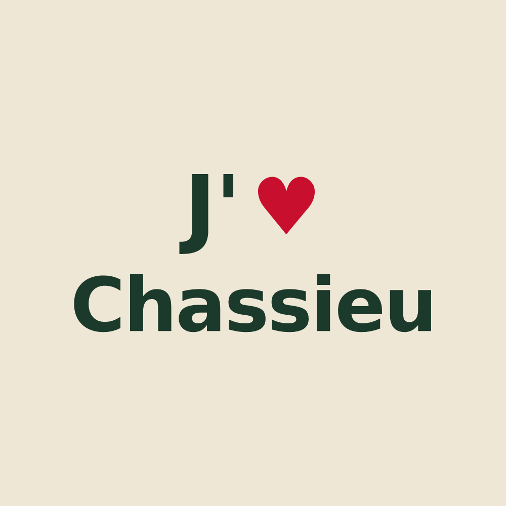 Tote bag personnalisé Chassieu — design J'aime Chassieu