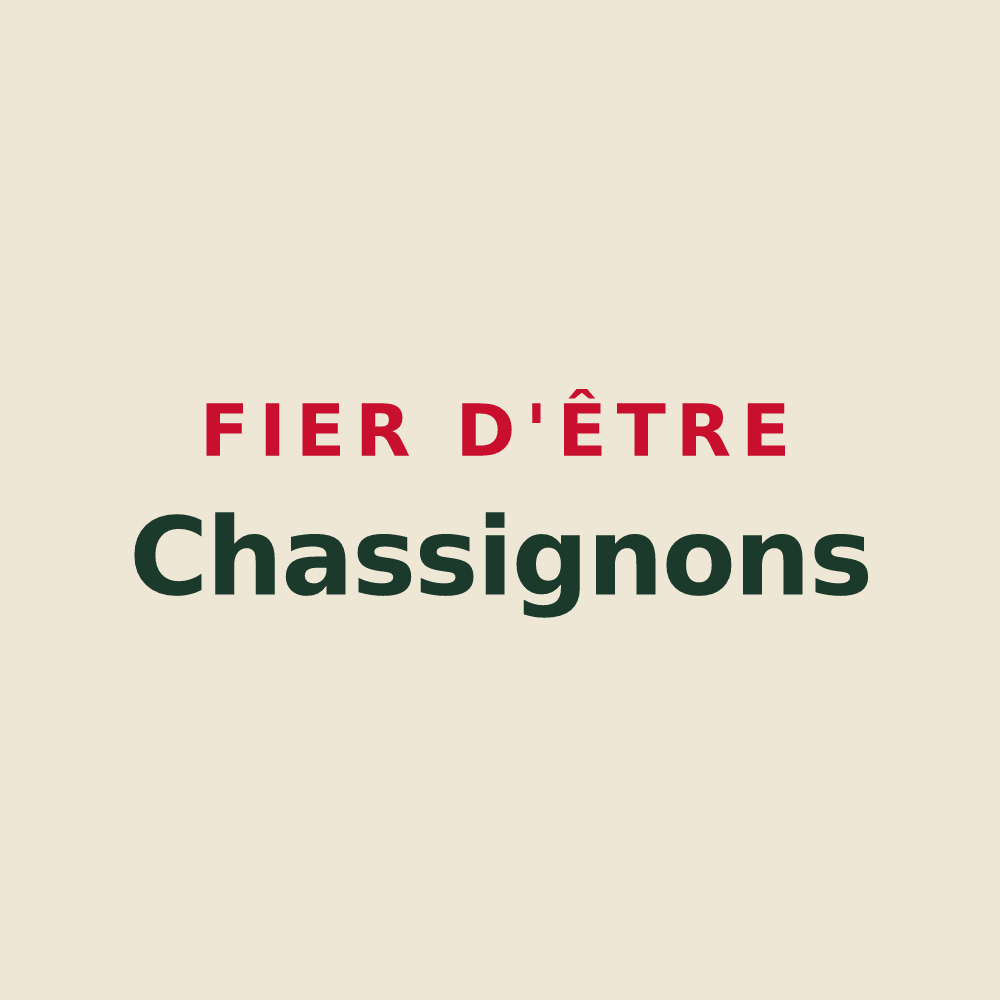 Tote bag « Fier d'être Chassignons » — design pour Chassigny-sous-Dun