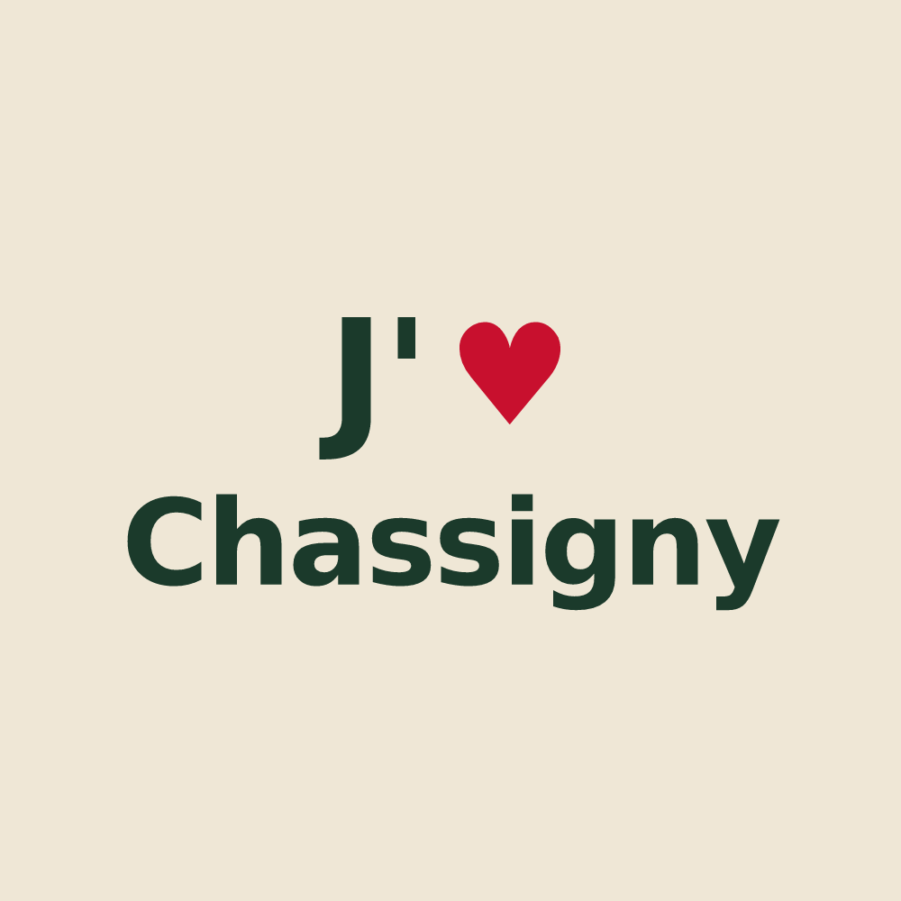 Tote bag personnalisé Chassigny — design J'aime Chassigny