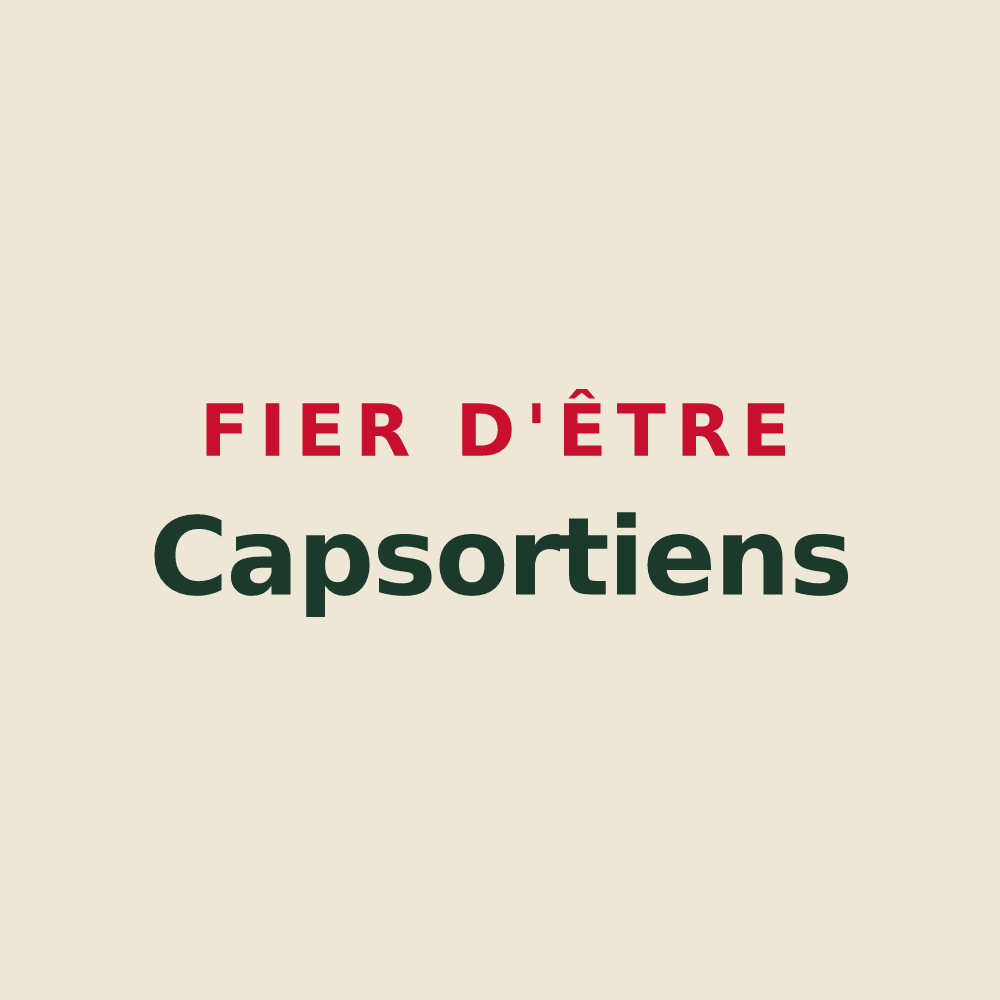Tote bag « Fier d'être Capsortiens » — design pour Chassors