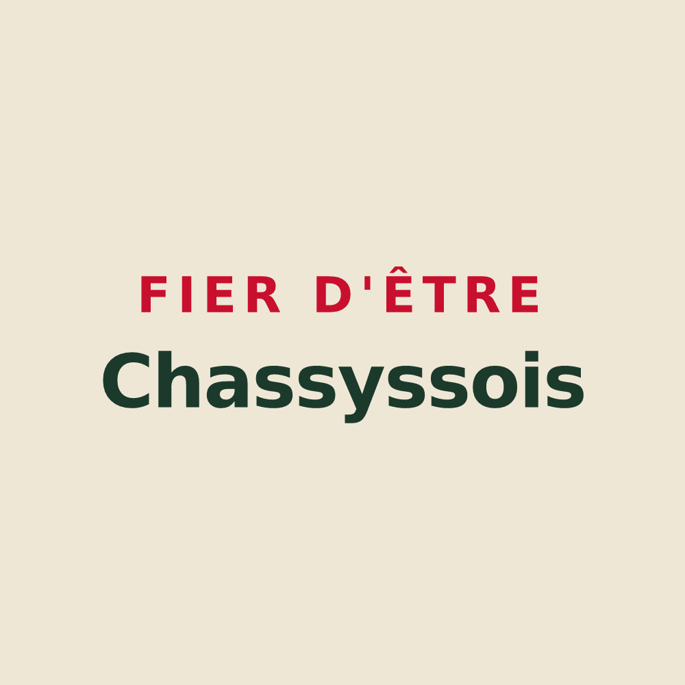 Tote bag « Fier d'être Chassyssois » — design pour Chassy