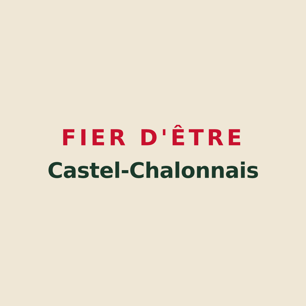Tote bag « Fier d'être Castel-Chalonnais » — design pour Château-Chalon