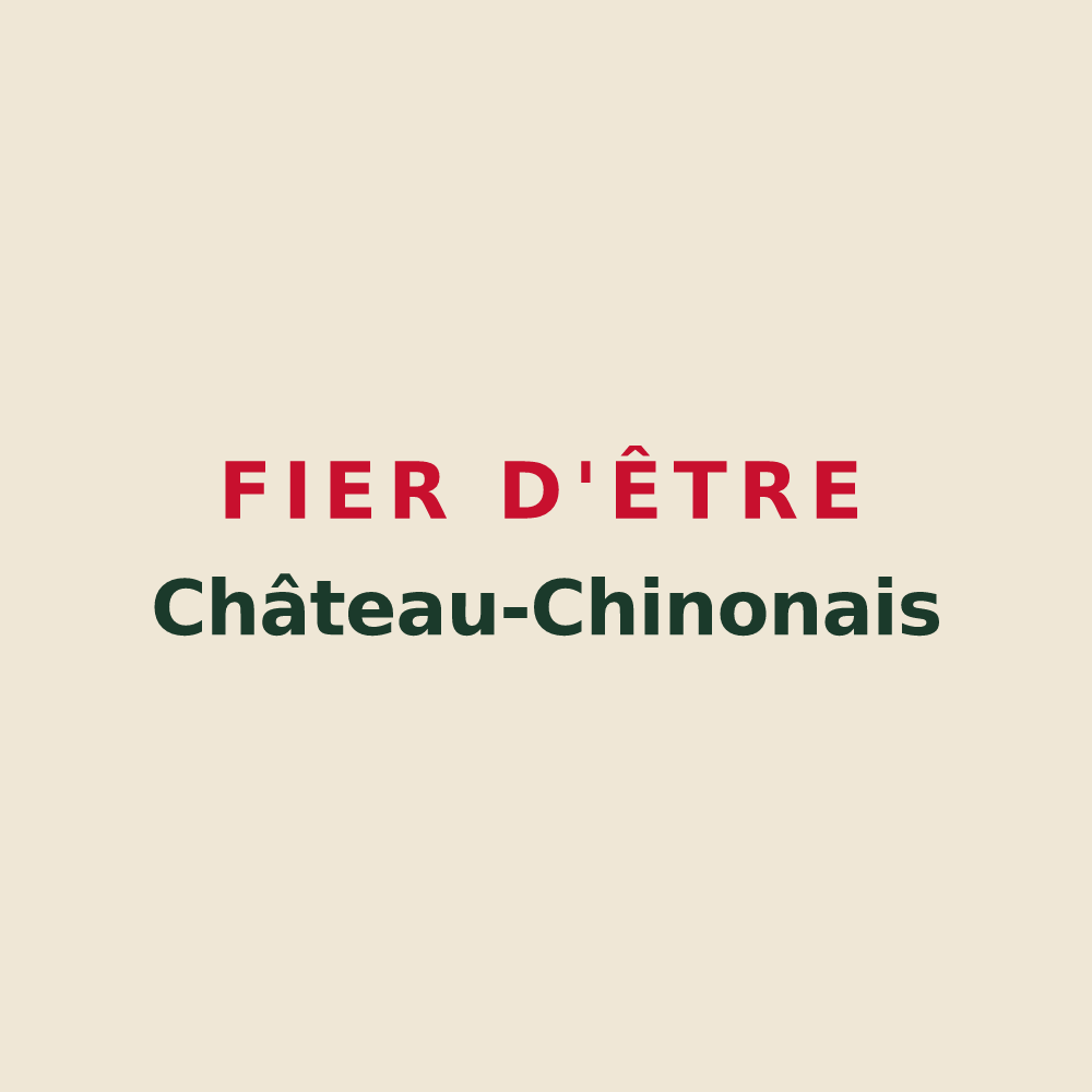 Tote bag « Fier d'être Château-Chinonais » — design pour Château-Chinon (Campagne)