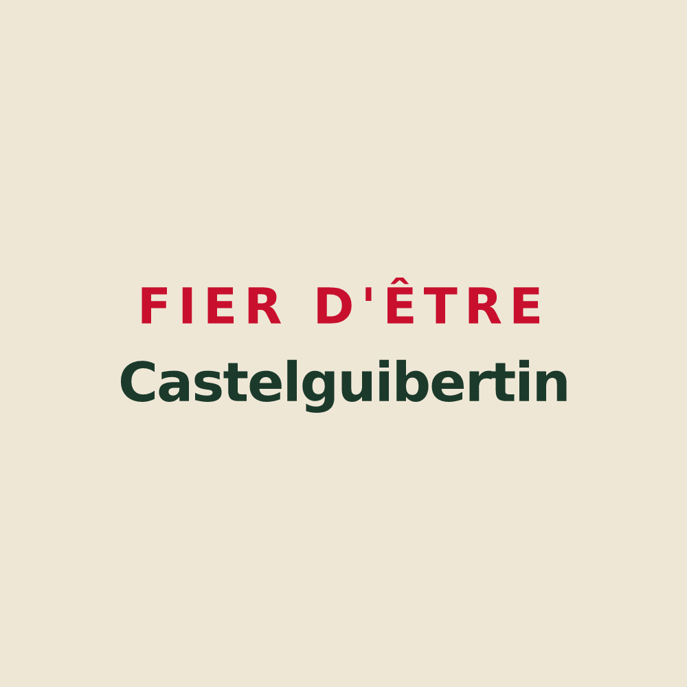 Tote bag « Fier d'être Castelguibertin » — design pour Château-Guibert
