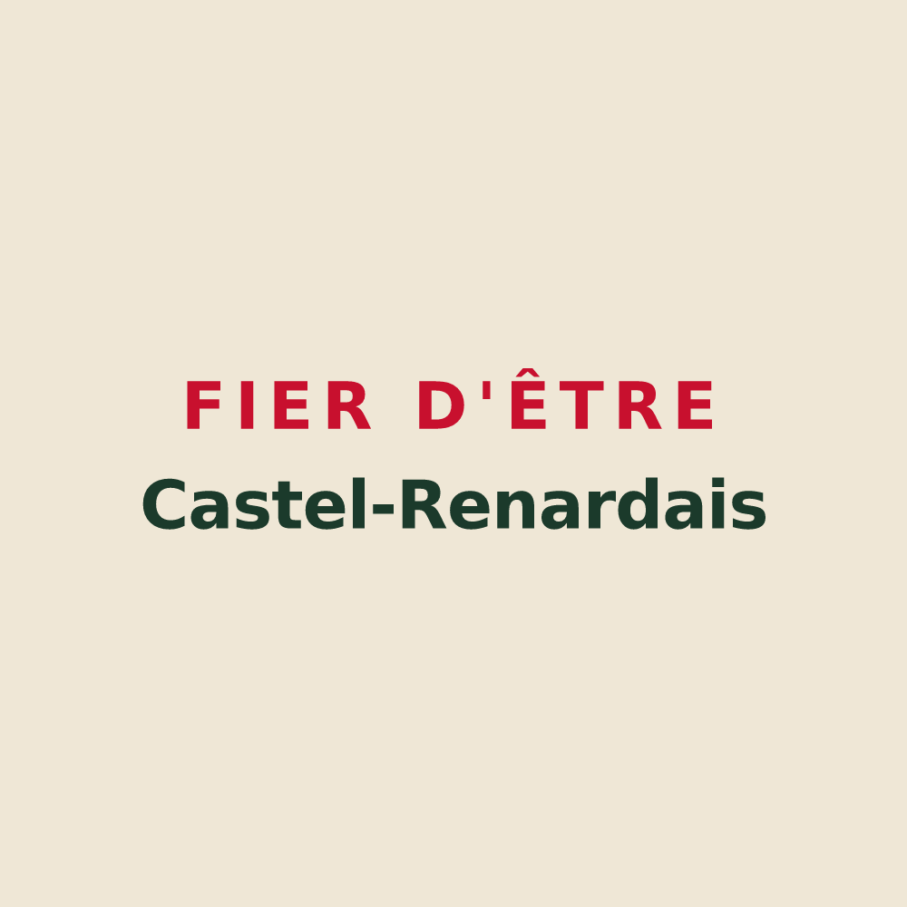 Tote bag « Fier d'être Castel-Renardais » — design pour Château-Renard
