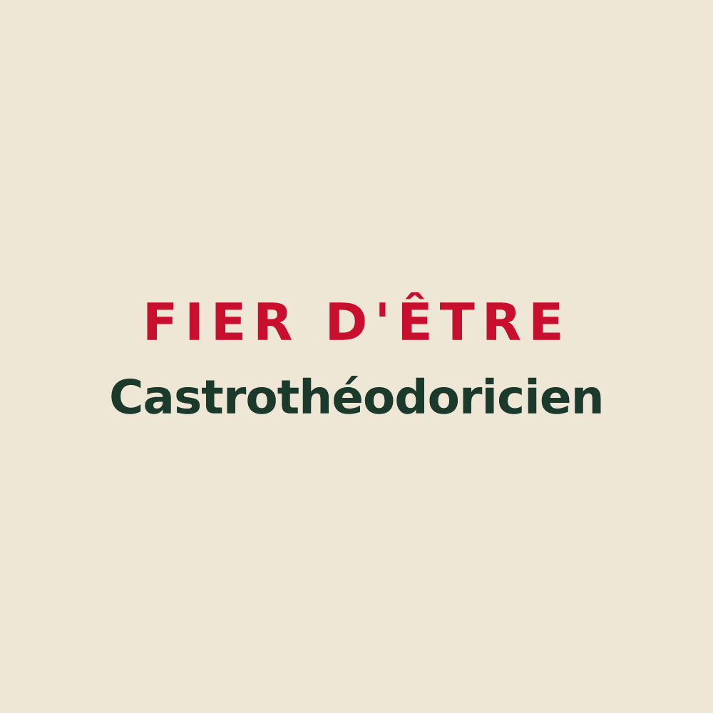Tote bag « Fier d'être Castrothéodoricien » — design pour Château-Thierry