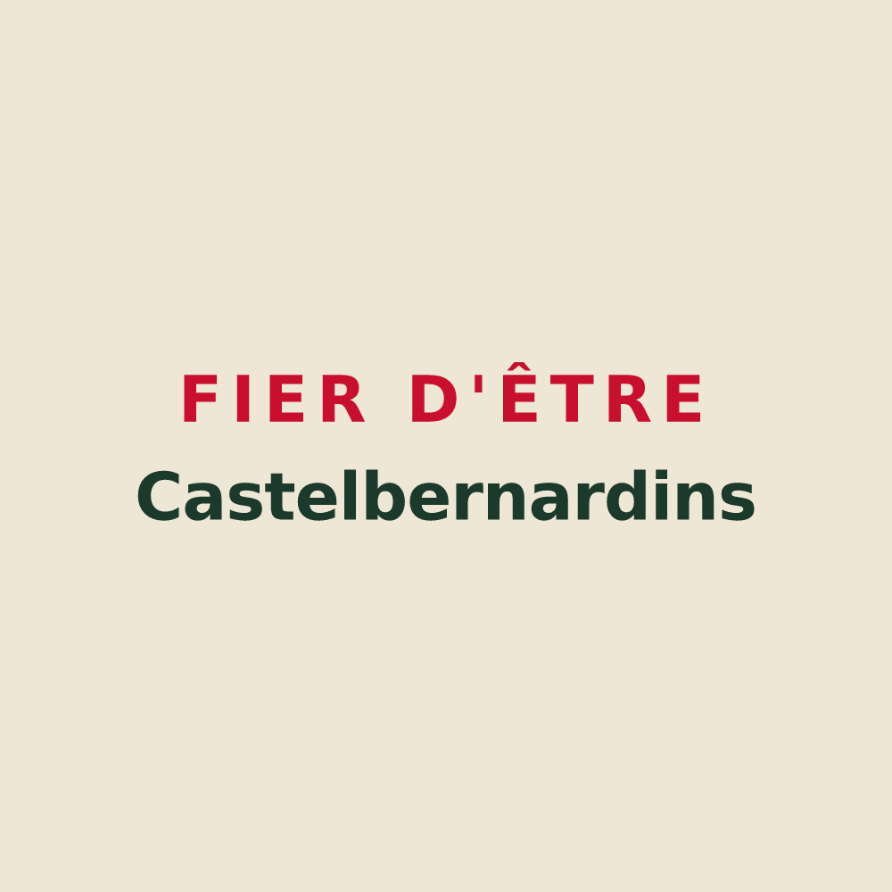 Tote bag « Fier d'être Castelbernardins » — design pour Châteaubernard
