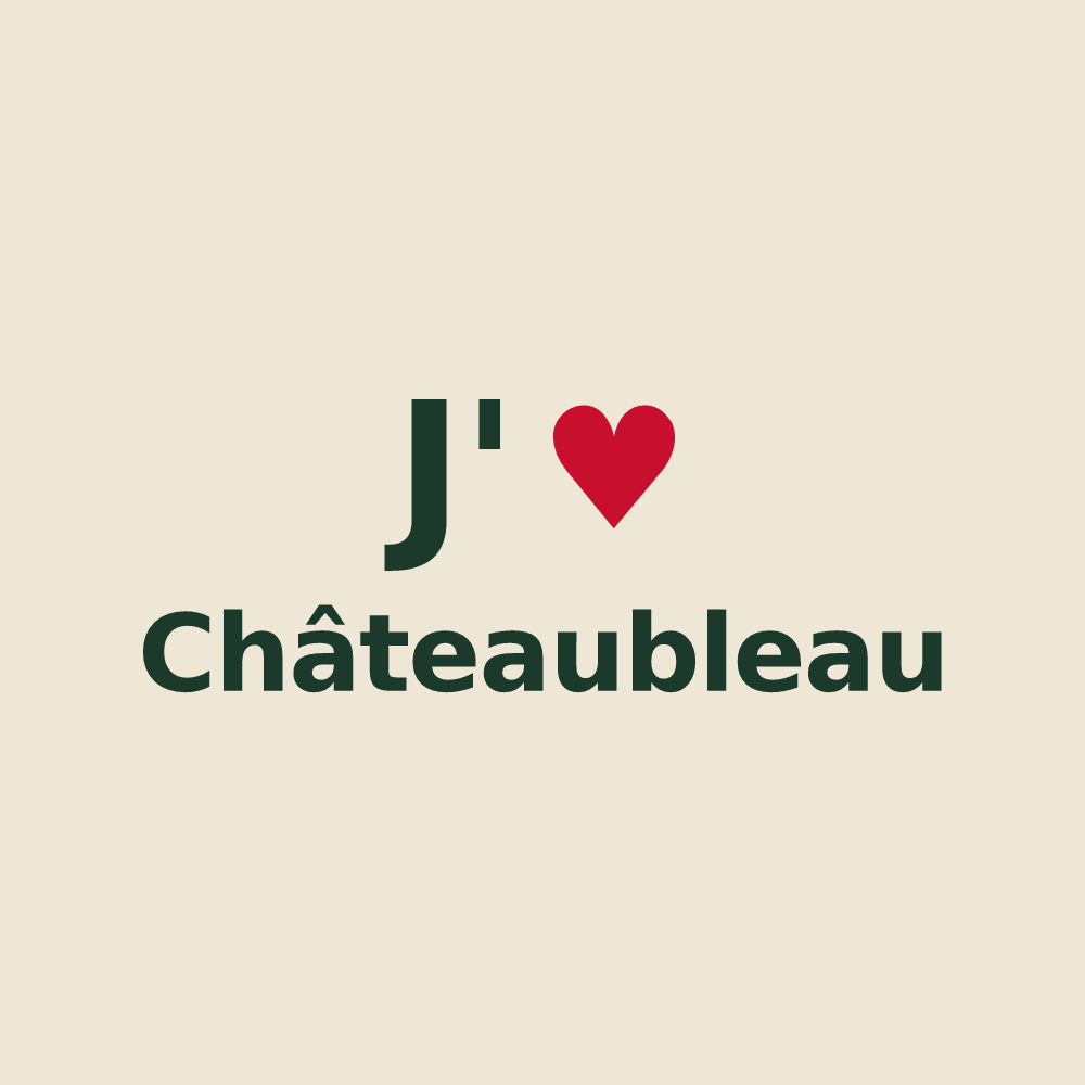 Tote bag personnalisé Châteaubleau — design J'aime Châteaubleau