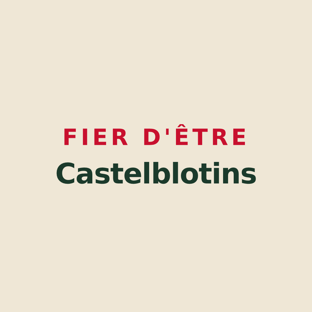 Tote bag « Fier d'être Castelblotins » — design pour Châteaubleau