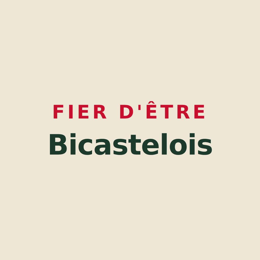 Tote bag « Fier d'être Bicastelois » — design pour Châteaudouble