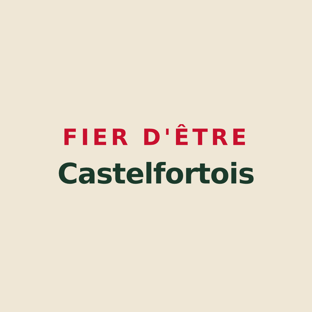 Tote bag « Fier d'être Castelfortois » — design pour Châteaufort