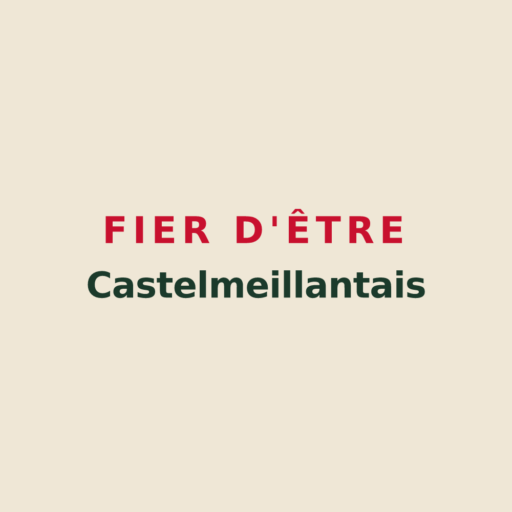 Tote bag « Fier d'être Castelmeillantais » — design pour Châteaumeillant