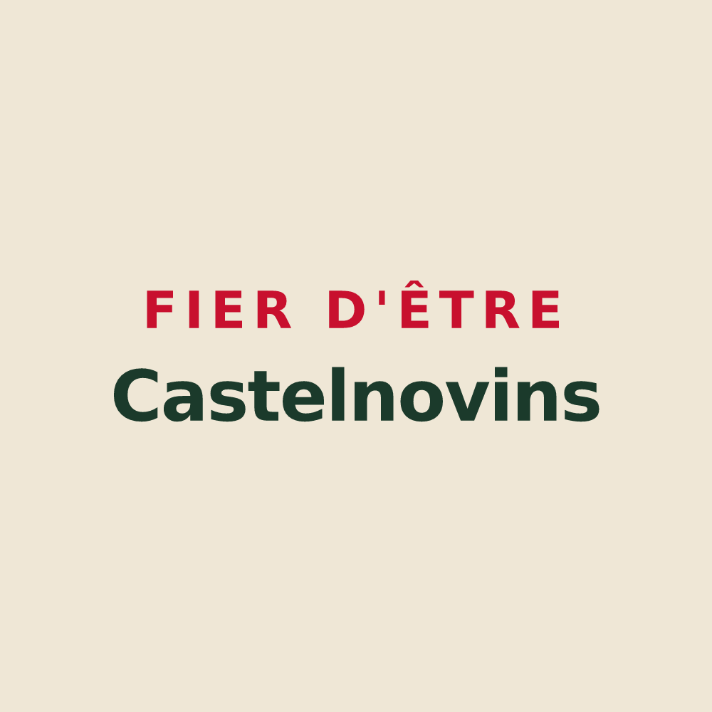 Tote bag « Fier d'être Castelnovins » — design pour Châteauneuf-de-Gadagne