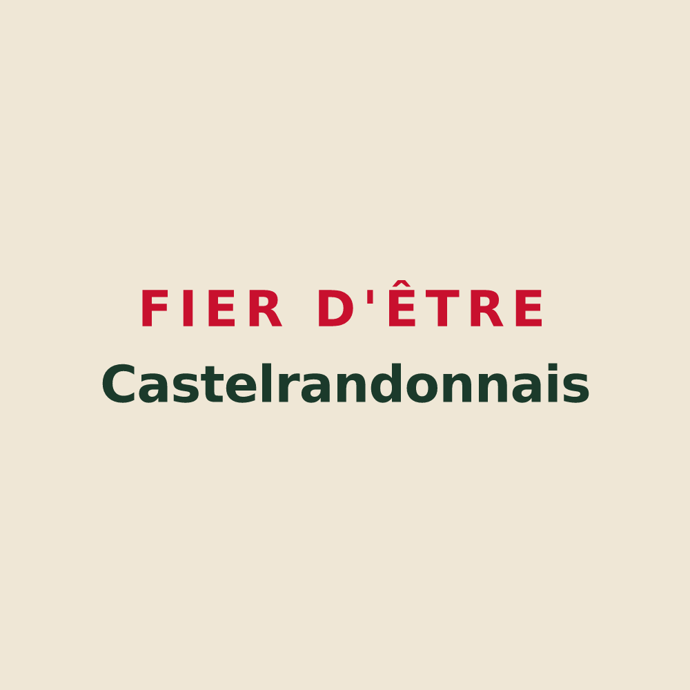 Tote bag « Fier d'être Castelrandonnais » — design pour Châteauneuf-de-Randon
