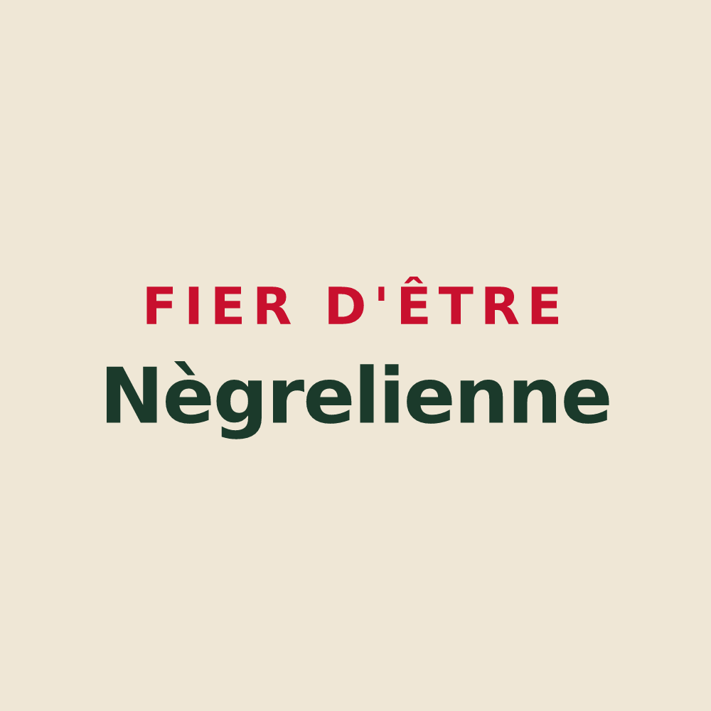 Tote bag « Fier d'être Nègrelienne » — design pour Châteauneuf-le-Rouge