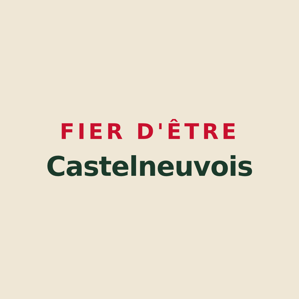 Tote bag « Fier d'être Castelneuvois » — design pour Châteauneuf-les-Bains