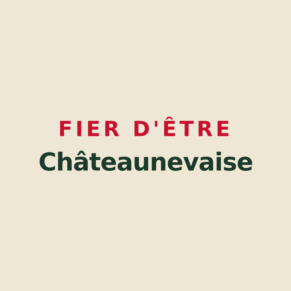 Tote bag « Fier d'être Châteaunevaise » — design pour Châteauneuf-les-Martigues