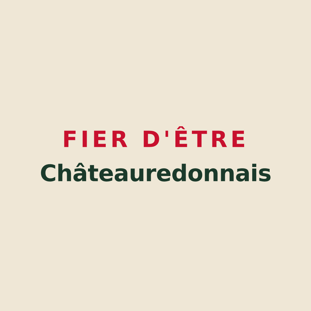 Tote bag « Fier d'être Châteauredonnais » — design pour Châteauredon