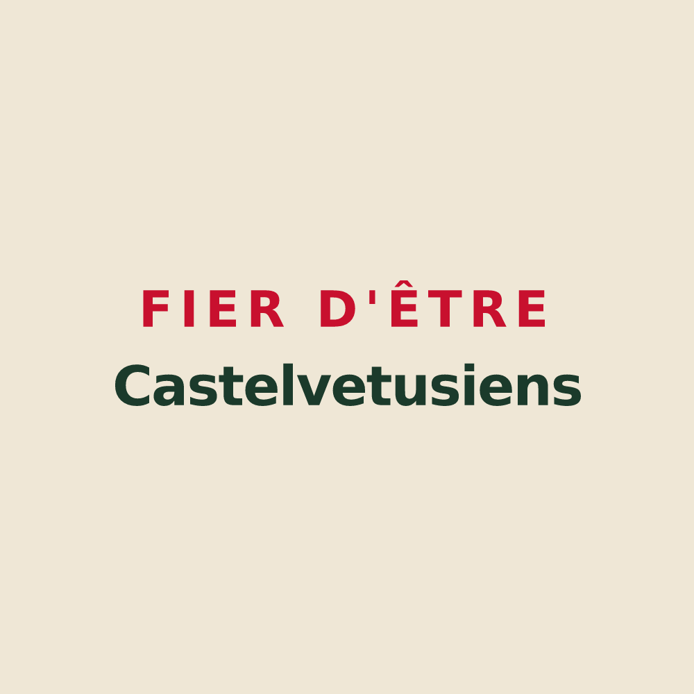 Tote bag « Fier d'être Castelvetusiens » — design pour Châteauvieux-les-Fossés