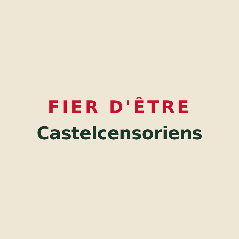 Tote bag « Fier d'être Castelcensoriens » — design pour Châtel-Censoir