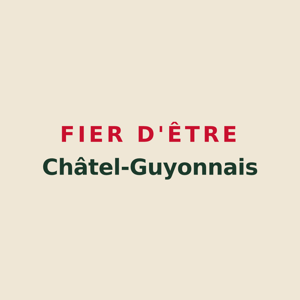 Tote bag « Fier d'être Châtel-Guyonnais » — design pour Châtel-Guyon