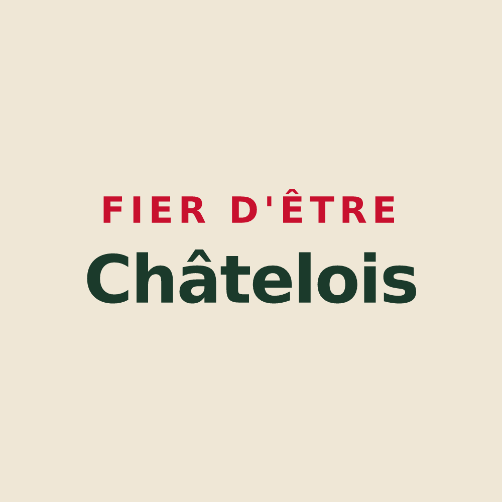 Tote bag « Fier d'être Châtelois » — design pour Châtel-Montagne