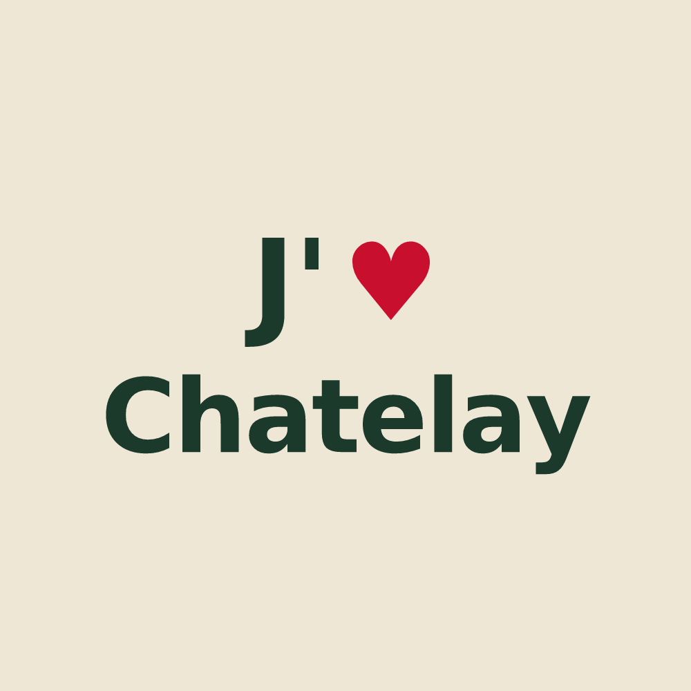 Tote bag personnalisé Chatelay — design J'aime Chatelay