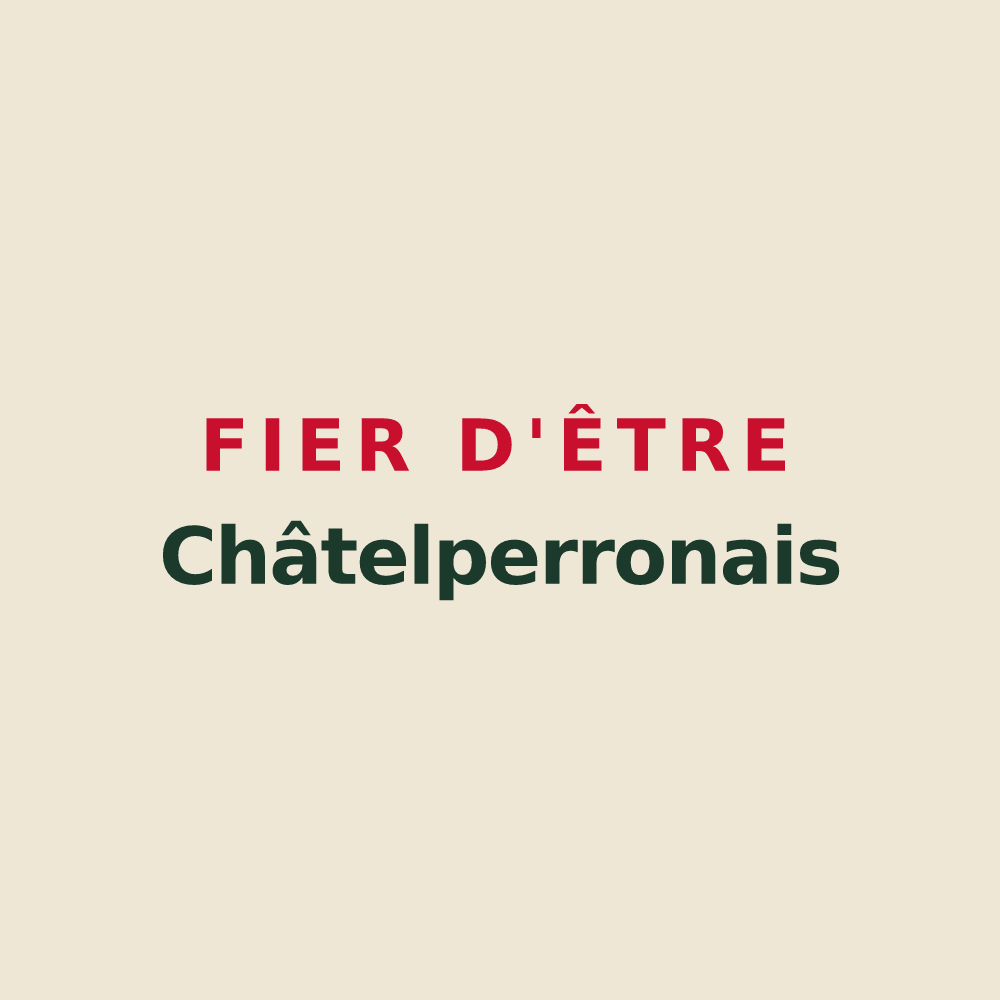 Tote bag « Fier d'être Châtelperronais » — design pour Châtelperron