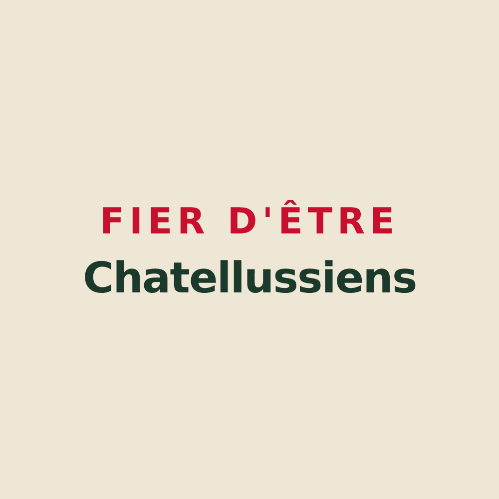 Tote bag « Fier d'être Chatellussiens » — design pour Châtelus